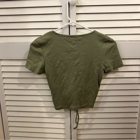 Zara Gathered Crop Top SS20 - Picture 4 of 4